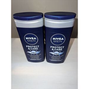 NIVEA Men Body Wash,Protect & Care with Aloe Vera, Shower Gel 250 mL Lot of 2